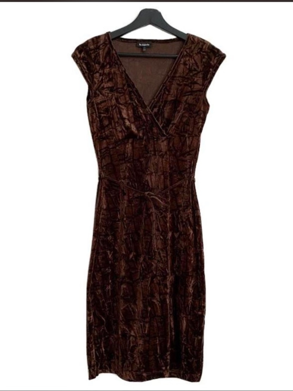 Le Chateau Brown Velvet Dress
